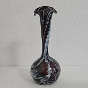 Hand Blown Swirled Glass Vase